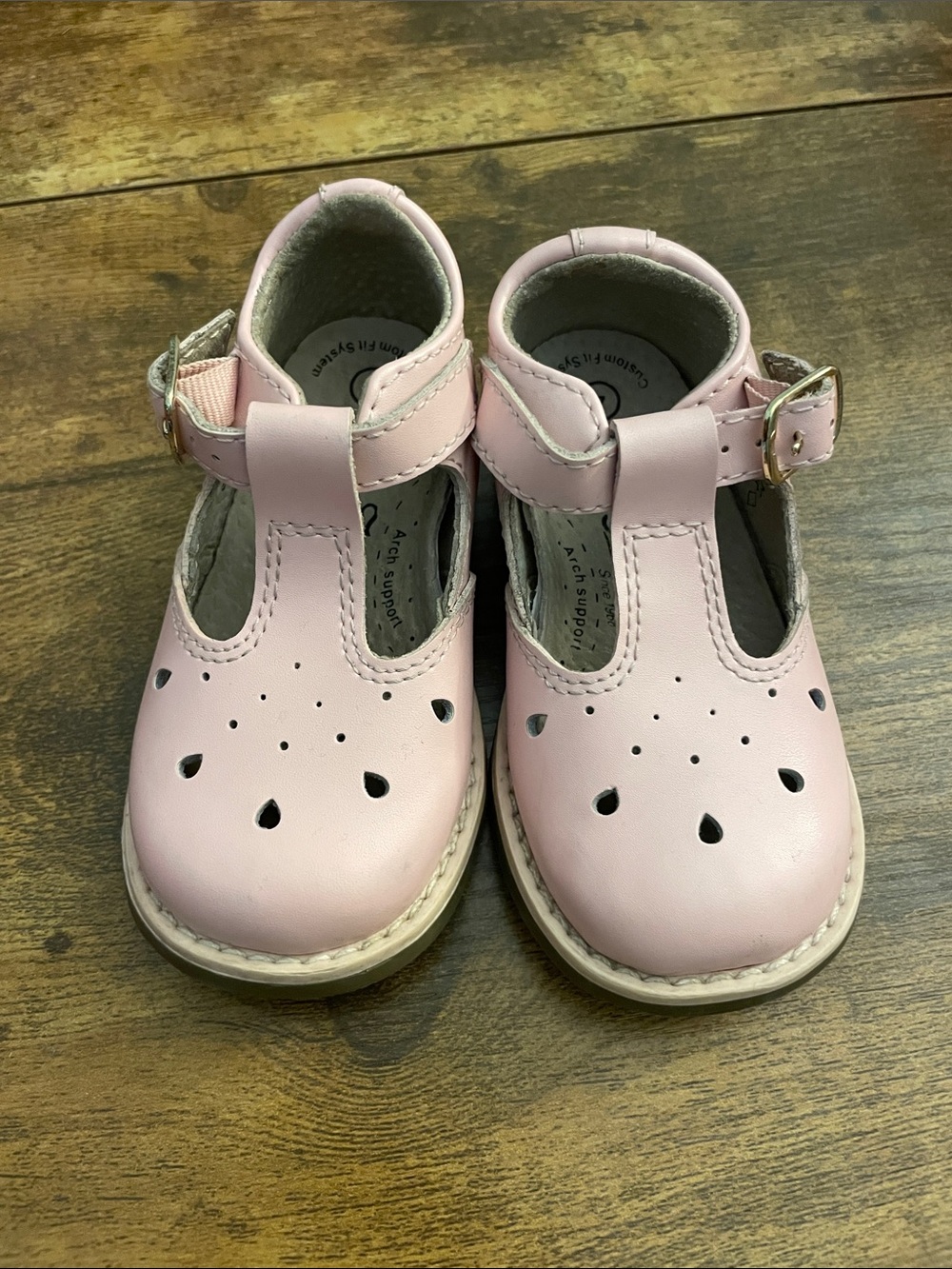 FootMates Pink T-Strap Dress Shoes for Kids